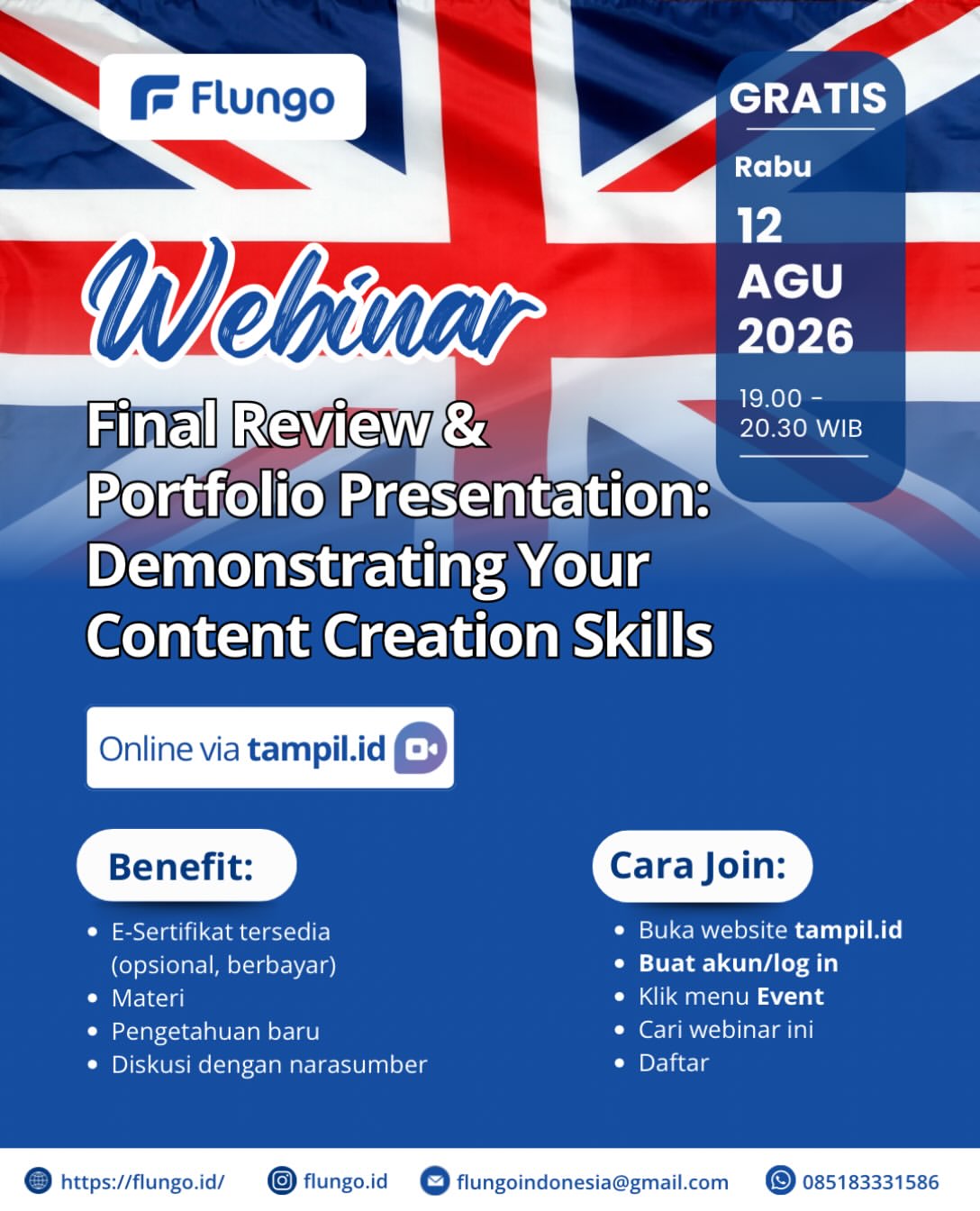Webinar “Final Review & Portfolio Presentation: Demonstrating Your Content Creation Skills”
