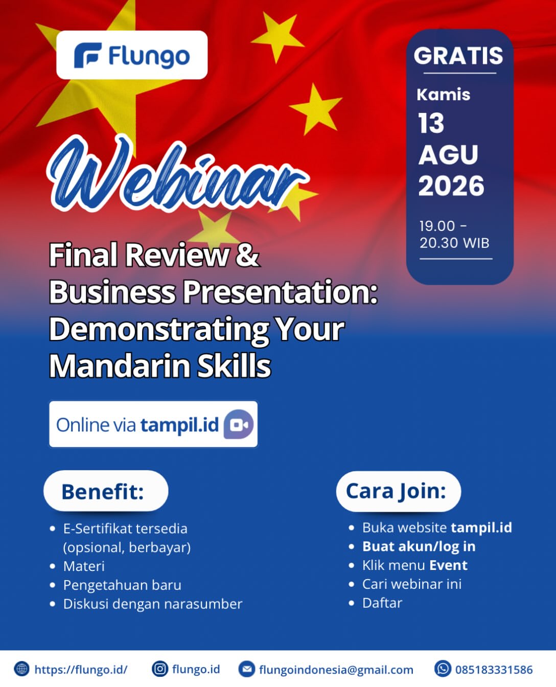 Webinar "Final Review & Business Presentation: Demonstrating Your Mandarin Skills"