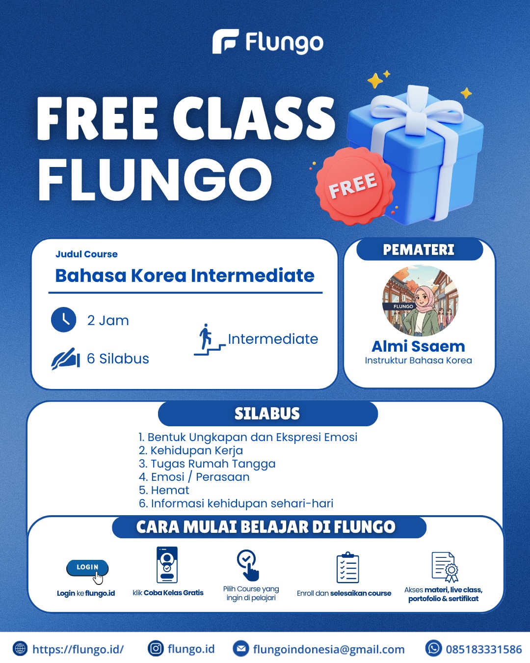 Free Class Flungo - Bahasa Korea Intermediate