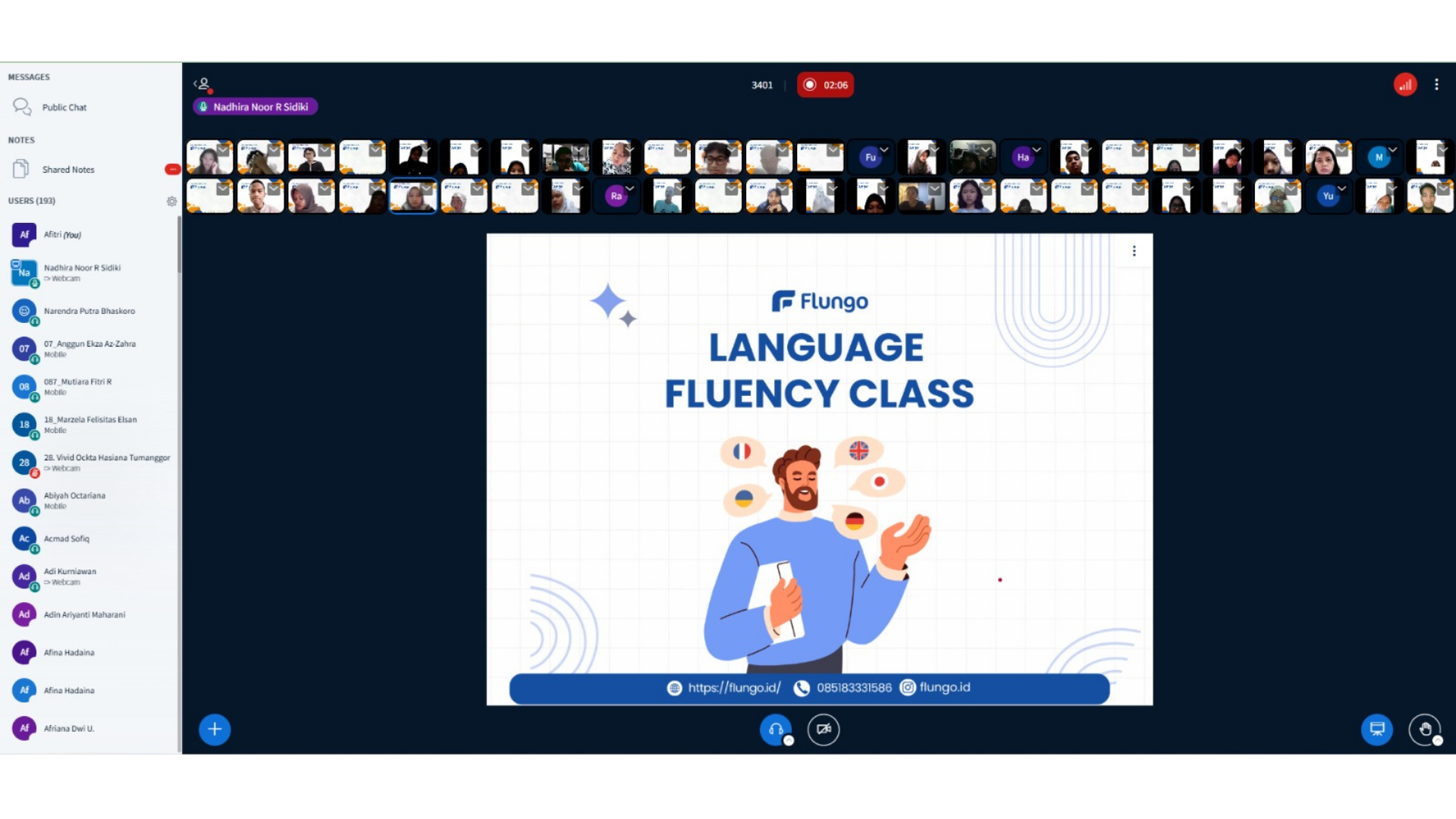 Pembukaan Languange Fluency Class Batch 5: English Beginner