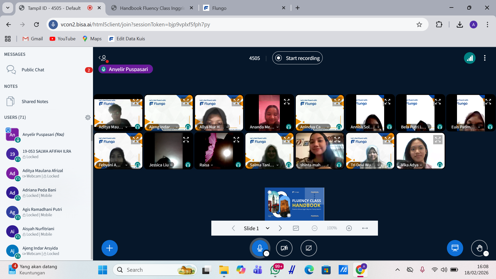 Pembukaan Languange Fluency Class Batch 6: English Beginner