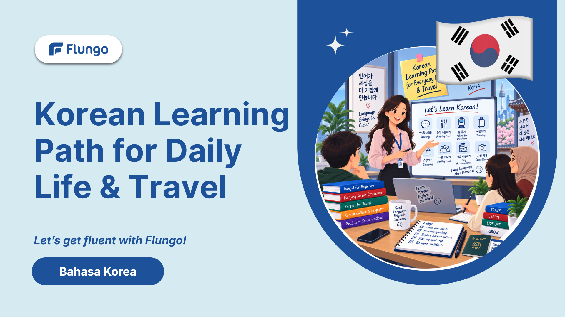 Thumbnail Korean Learning Path for Daily Life & Travel