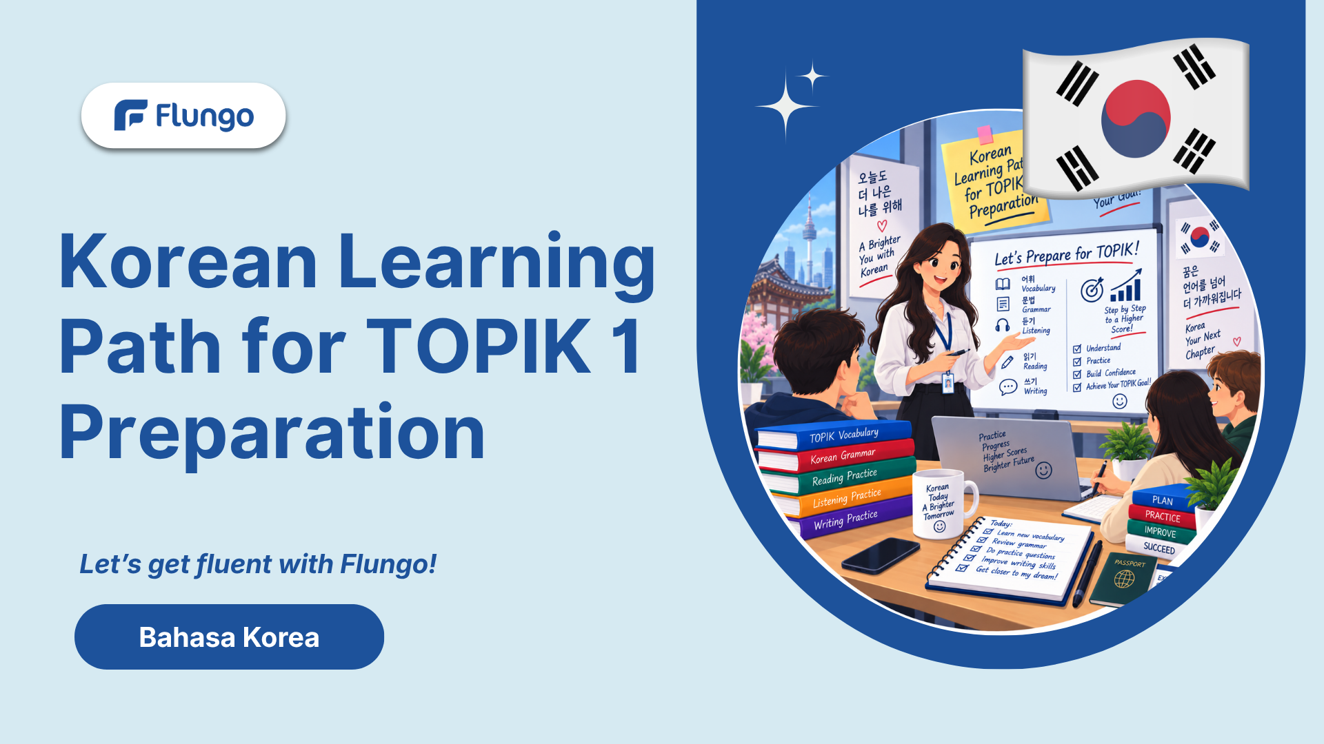 Thumbnail Korean Learning Path for TOPIK Preparation