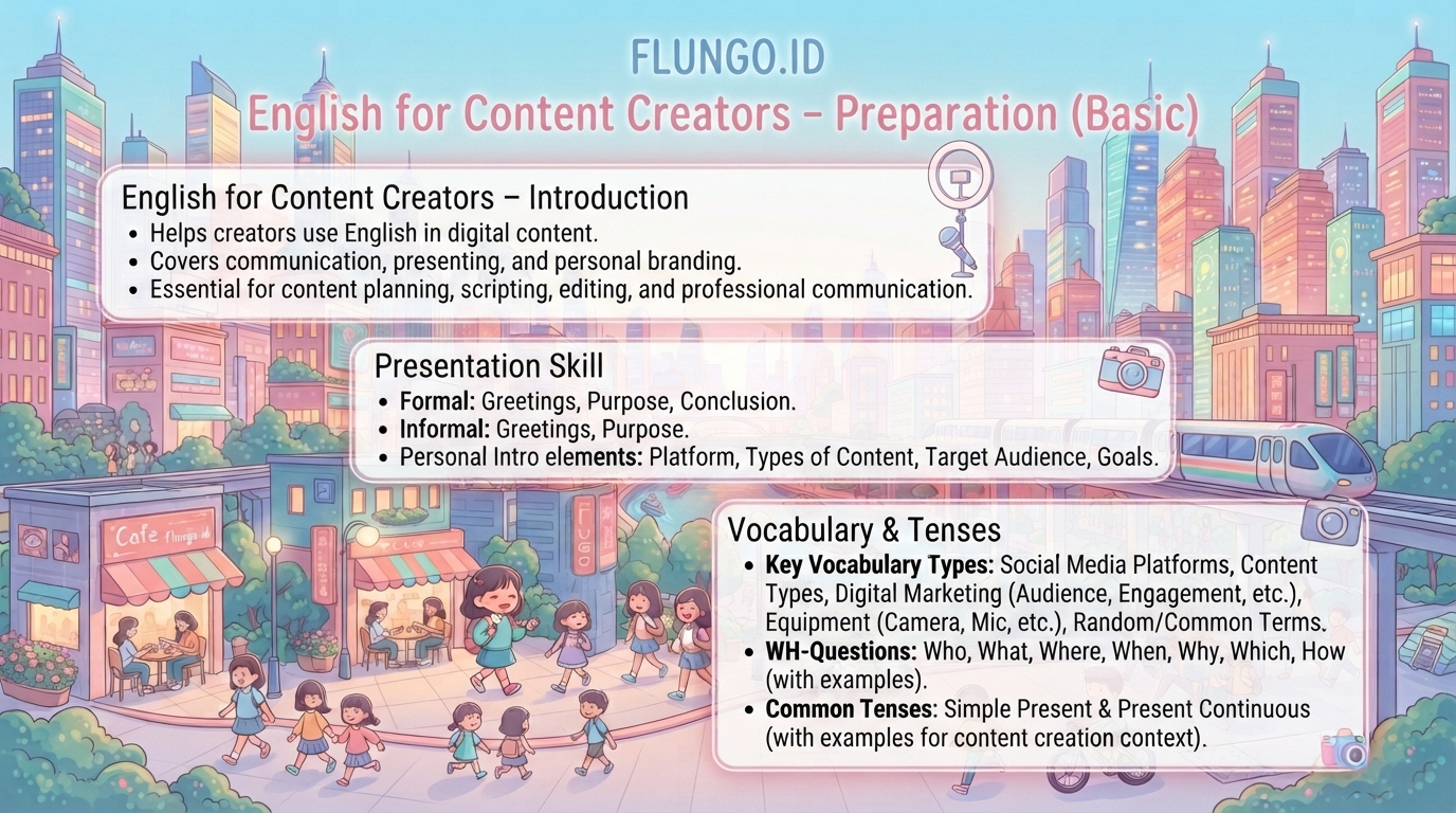 English for Content Creators Learning Journey