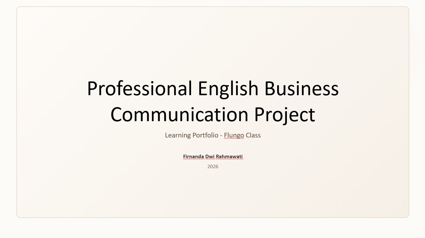 Professional English Business Communication