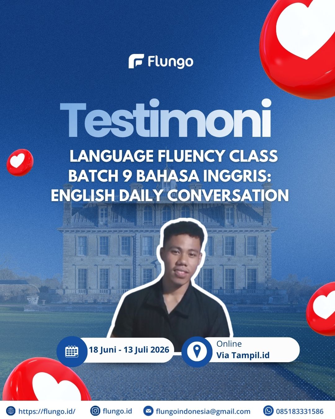Testimoni Peserta Language Fluency Class Batch 9 Bahasa Inggris